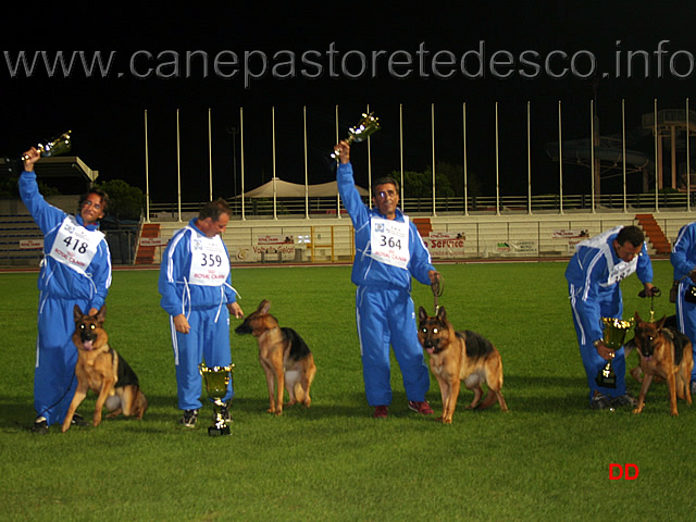 046.jpg - da destra a sinistra: 4 Promessa Issi Osterberger Land, 3 Promessa Diva Asics, 1 MB Casey Alto Ofanto, 2 Promessa Tiana di Casa Josè